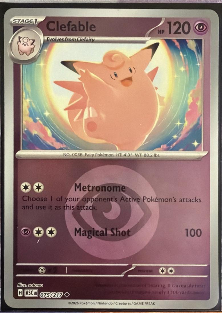 Ascended Heroes Clefable [Energy] Pokémon card